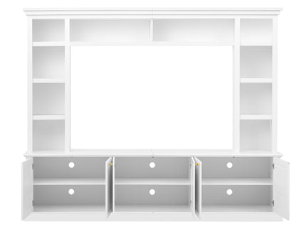All-In-One TV Stand With Bookcase For TVs Up To 70"