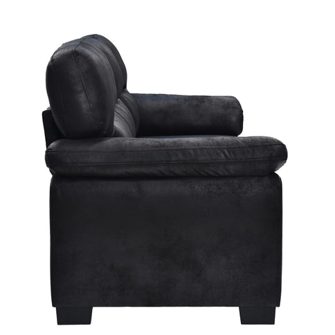3 Seater Sofa With Padded Armrests And Triangular Leg