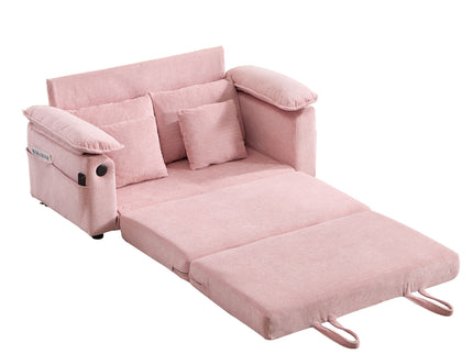 Upholstered Futon Convertible Floor Sofa Bed