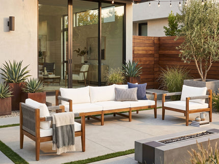 3 Piece Outdoor Sectional Sofa Set