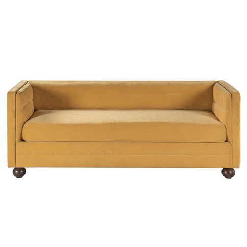 3 Seater Sofa Upholstery With Square Arms, Living Room Couch