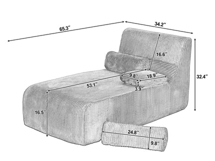 Modern Chaise With Ergonomic Design