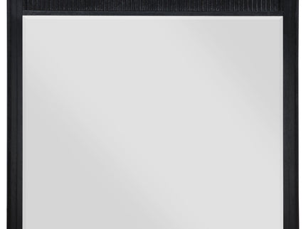 California King 5 Piece Bedroom Set With Fluted Detailing - Black