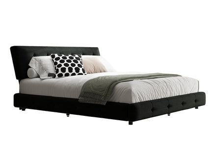 Tufted Headboard With Extra-Large Ultra-Soft Cloud Pillow Design