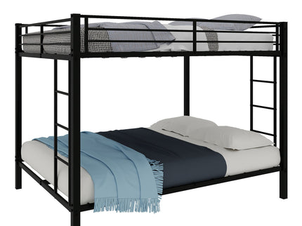 Bunk Bed For Kids, Convertible Frame With Ladders & Guardrail