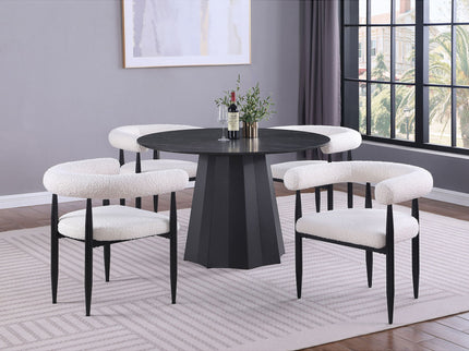 Dorgan - Round Dining Table - Black