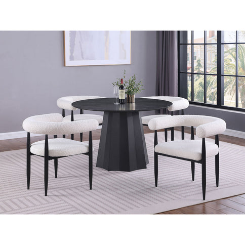 Dorgan - Round Dining Table - Black