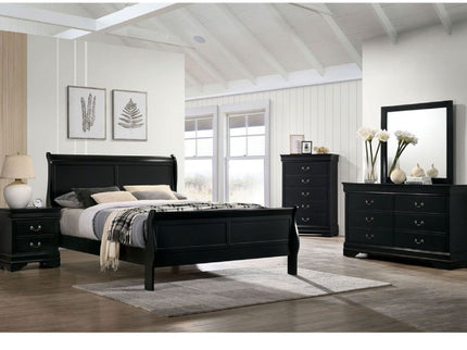 Louis Phillipe Sleigh Bed