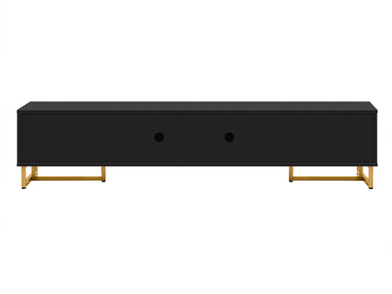 TV Media Console Table, TV Stand With Storage For Living Room - Black