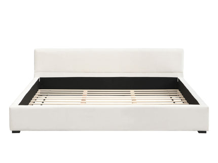 Elegant Wide Edge Bed With Soft Upholstered