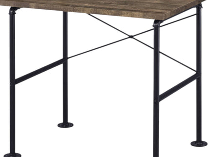 Ensata - Rustic Writing Desk - Black / Oak