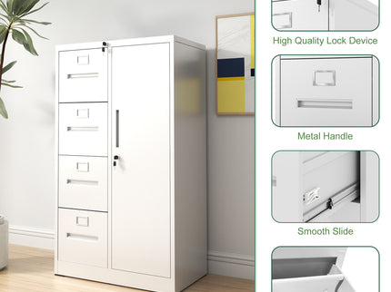 Storage Vertical Filing Cabinet With Lock