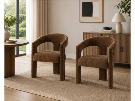 Leonardo - Arm Chair (Set of 2) - Brown