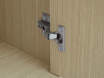 Carved 4 Door Sideboard With Storage, Adjustable Shelf