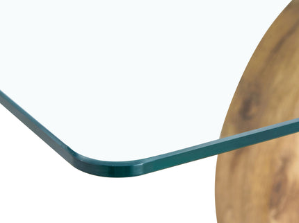 Contemporary Style Glass Top Coffee Table