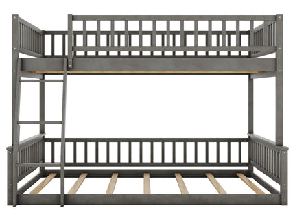 Bunk Bed With Ladder And Guardrails