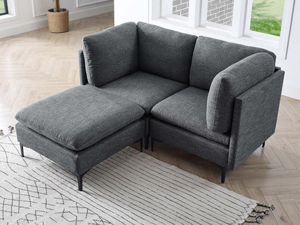 Upholstered Modular Sectional & Tall Legs