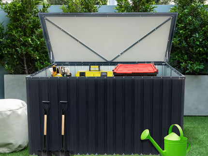 Out Door Metal Storage Box Store Medium - Black