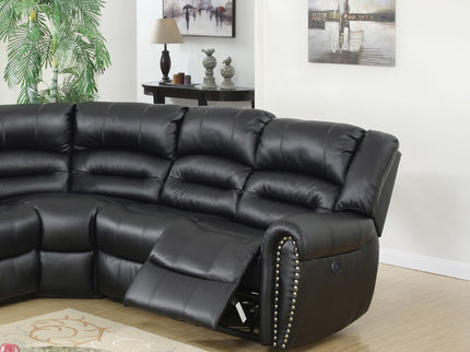Reclining Sectional Sofa With Console