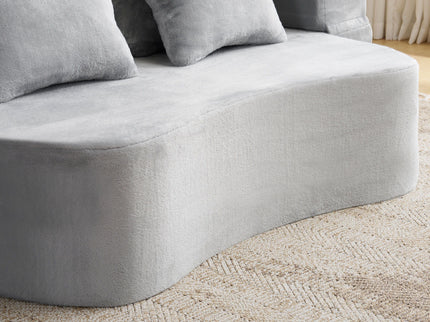 Modern Floor Sofa With 4 Pillows