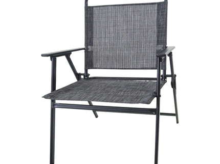 Outdoor Patio Dining Set For 4 People, Metal Patio Furniture Table And Chair Set With Umbrella - Black