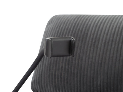 Adjustable Manual Recliner, Ergonomic Lounge Chair With Phone Holder And 2 Cup Holders