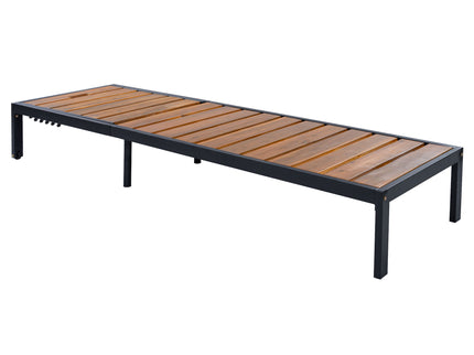 Outdoor Chaise With Adjustable Backrest