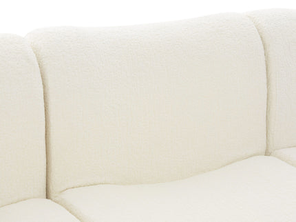 3 Seater Sofa Couch With Curved Armrests