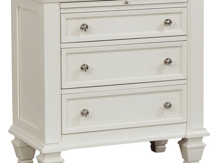 Rocco - 4 Piece Queen Bedroom Set - Cream White