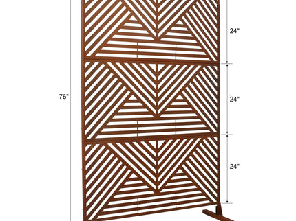 Freestanding Outdoor & Indoor Freestanding Metal Privacy Screen