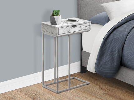 Accent Table, C - Shaped Contemporary & Modern Design