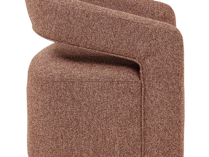 Brillia - Swivel Accent Chair - Burgundy