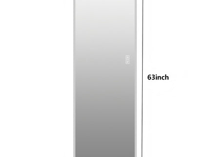 LED Full Length Mirror With Lights, Wall Mounted Full Body Mirror, Dimmable 3 Color Lighting, Anti Fog, Shatter Proof, Memory Function - Clear