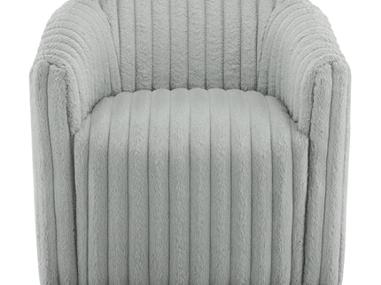 Alexa - Barrel Swivel Chair - Gray