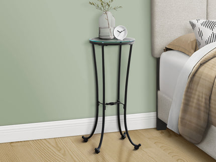 Accent Side Table, Plant Stand, Round, Contemporary & Modern - Black
