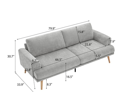 3 Seater Sofa For Living Room - Gray
