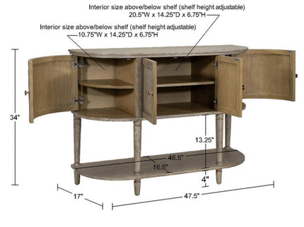 Bedford - Accent Cabinet With Lower Shelf - Natural
