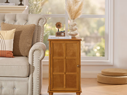 Floor Cabinet With Adjustable Shelf, Storage For Entryway