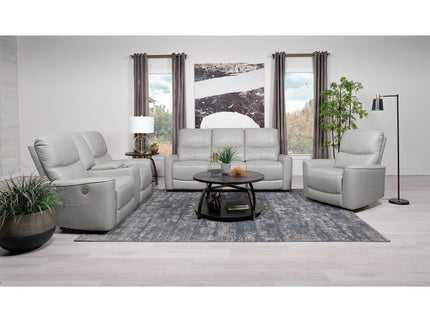 Ashland - Upholstered Power Reclining Sofa With USB Charging - Gray
