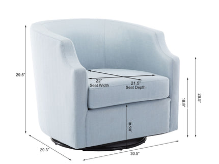 Isabelle - Swivel Glider Barrel Chair