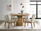 Light Brown / 5 Pc. Table, 4 Chairs