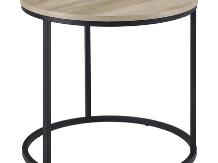Arrize - Round Side End Table - Pine Wood