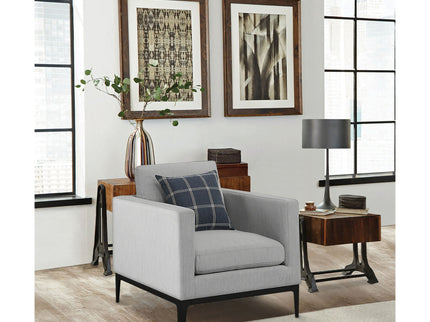 Saba - Upholstered Chair With Reversible Cushions - Gray