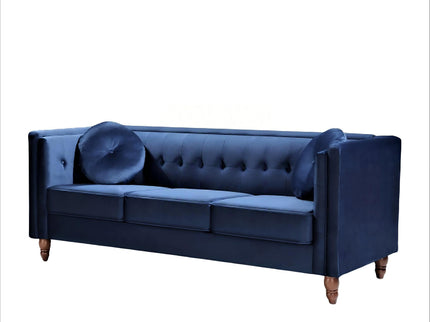 Chesterfield Sofa With Square Arms For Living Room