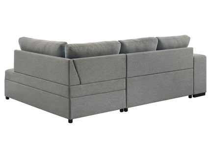 Atkinson - Sleeper Sectional Sofa With Lift Top Chaise - Gray