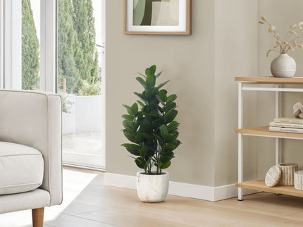 31" Tall, Artificial Plant, Garcinia Tree, Indoor, Faux, Fake, Floor, Greenery, Potted, Real Touch, Decorative - Green / White