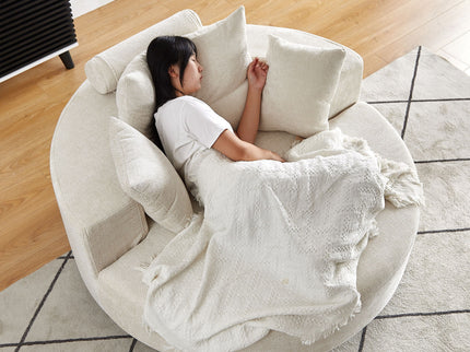 Swivel Chair With Rotating Base For Living Room