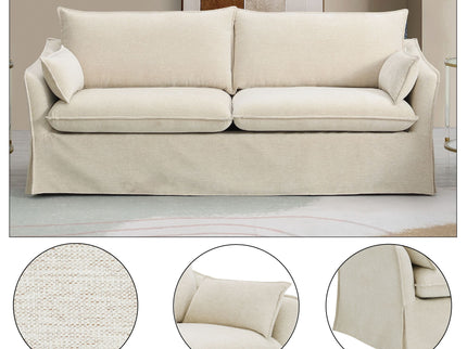 Shane - Sofa With 2 Pillows - Beige