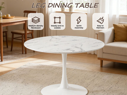 Round Tulip Table, Pedestal Design