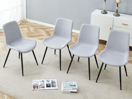 Modern Medieval Style Restaurant Cushioned Chairs With Suede Backrests